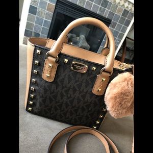 New MK Sandrine Crossbody Bag comes with Pom